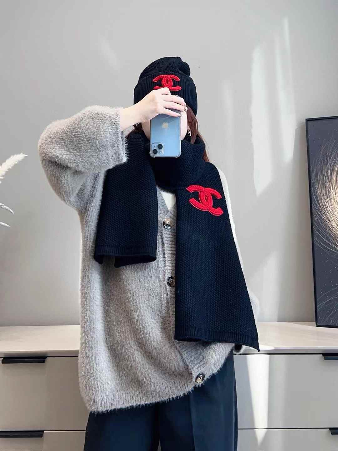 Chanel Scarf & Cold Hat view 9
