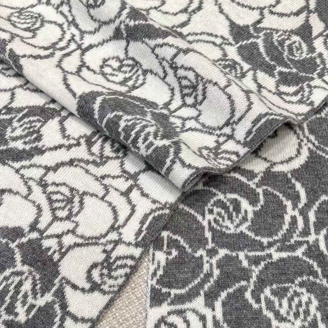 Chanel camellia scarf view 3