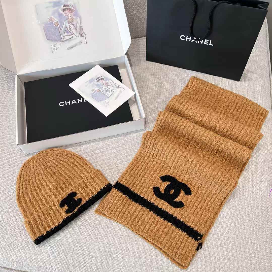 Chanel scarf & cold hat view 2