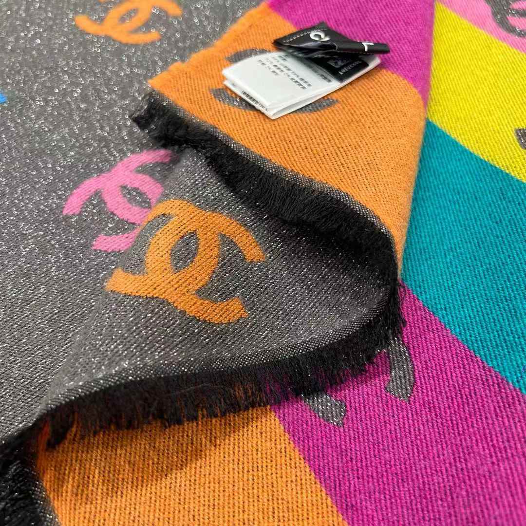 Chanel 24C Rainbow shines scarf view 6
