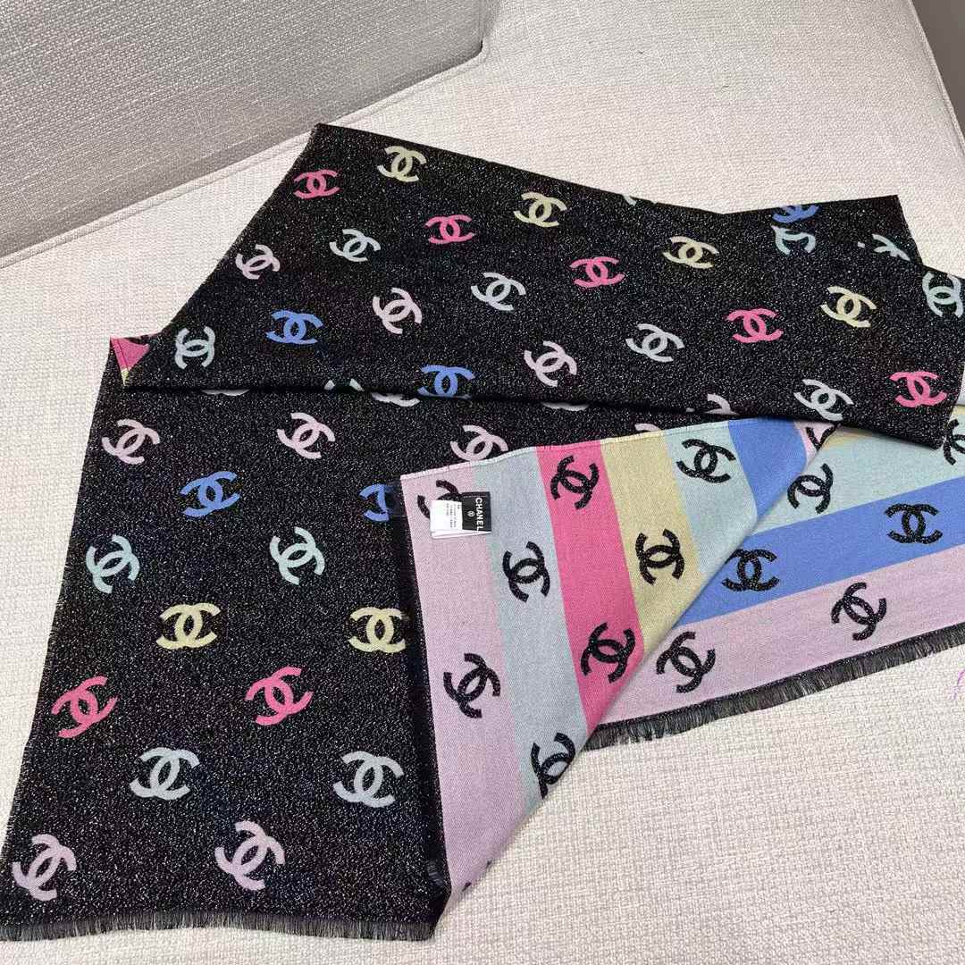 Chanel 24C Rainbow shines scarf view 2