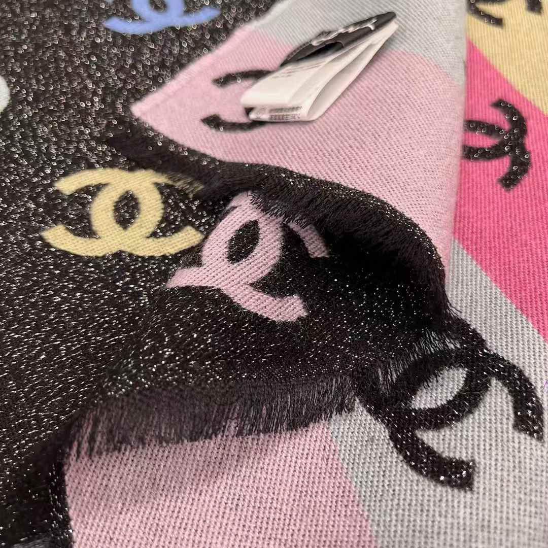 Chanel 24C Rainbow shines scarf view 4