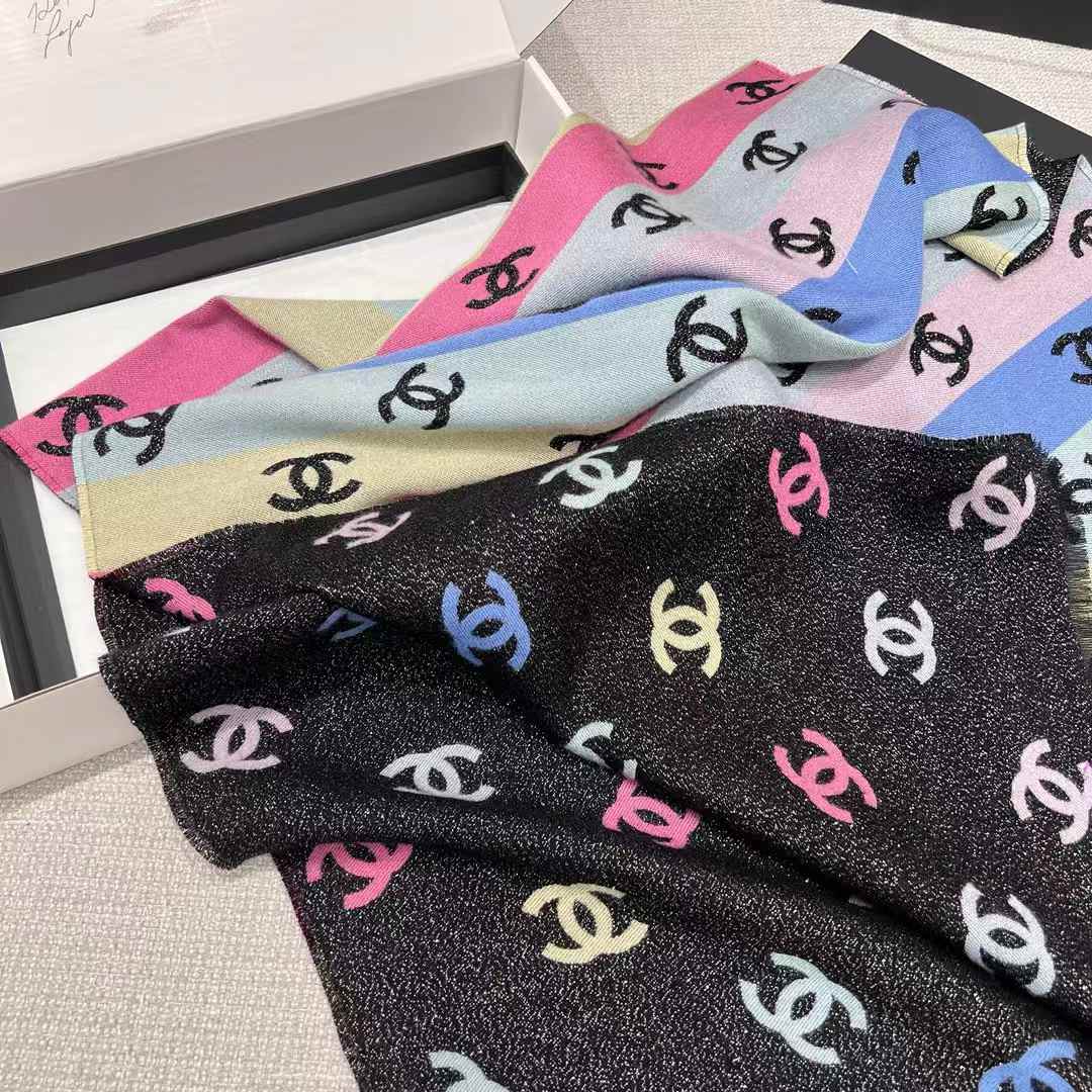 Chanel 24C Rainbow shines scarf view 7