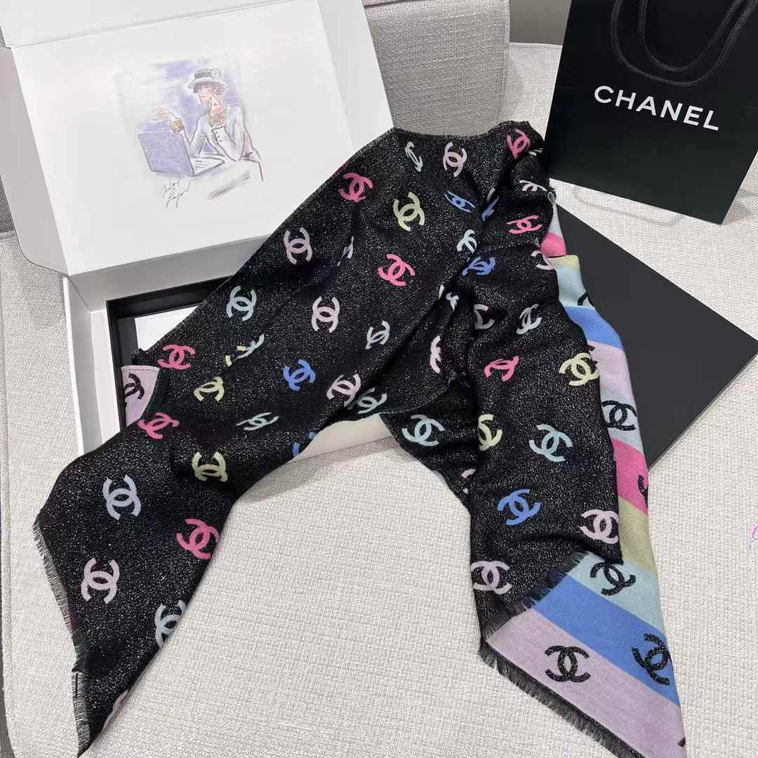 Chanel 24C Rainbow shines scarf view 8