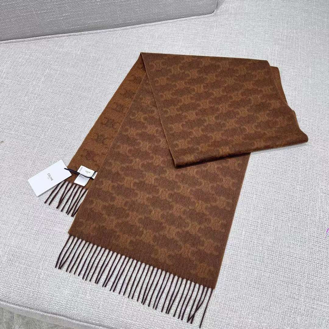 Celine Arc de Triomphe cashmere scarf view 2