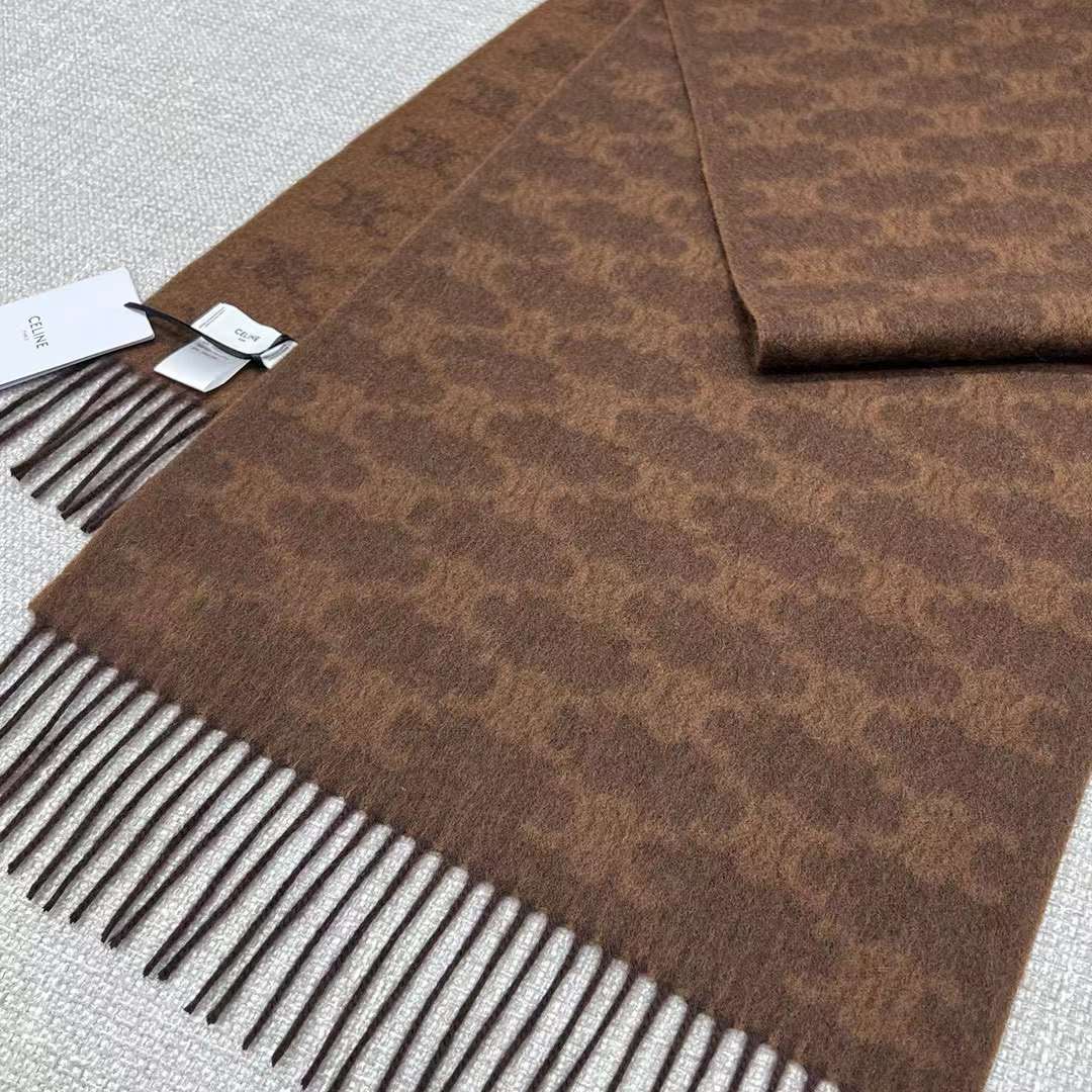 Celine Arc de Triomphe cashmere scarf view 3