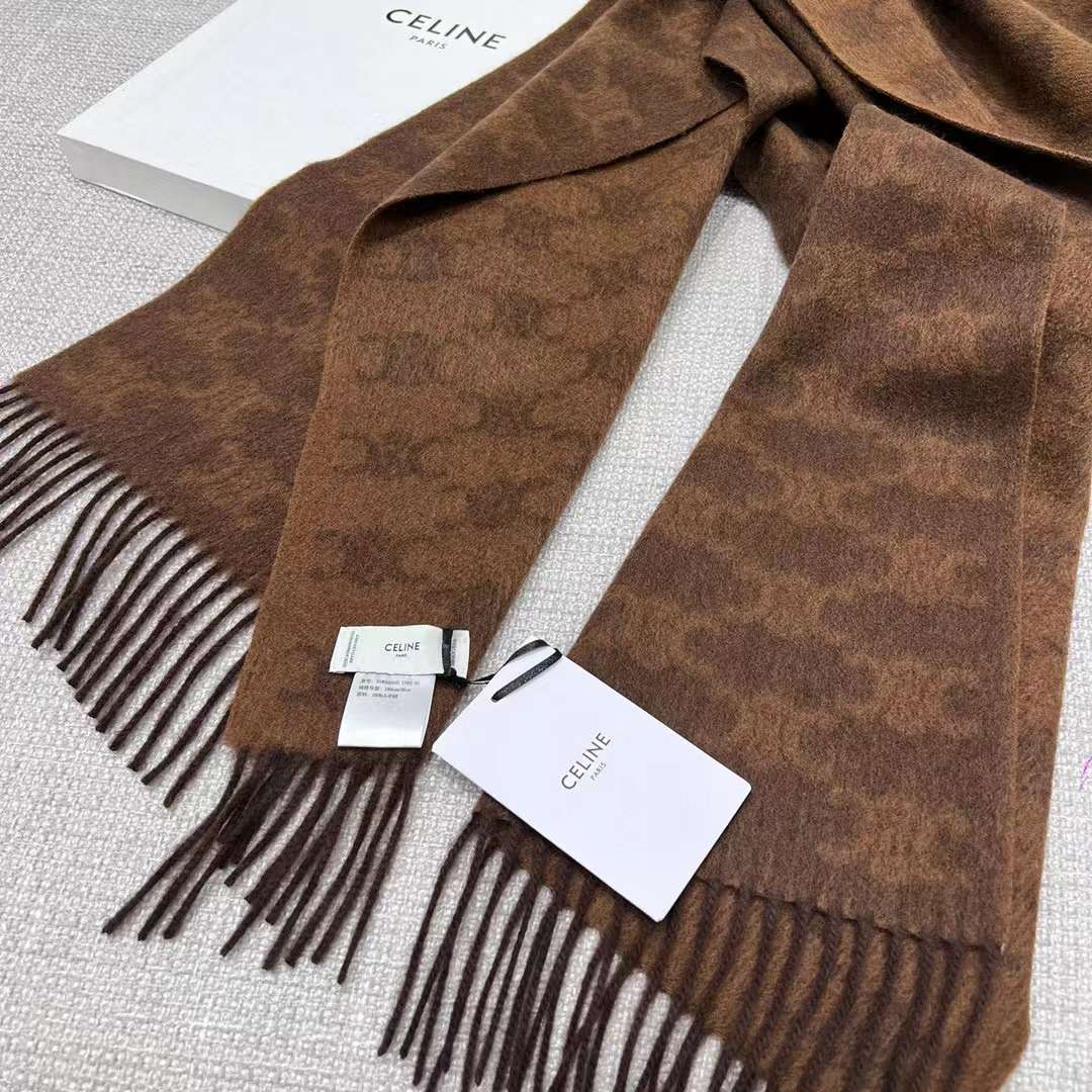 Celine Arc de Triomphe cashmere scarf view 4