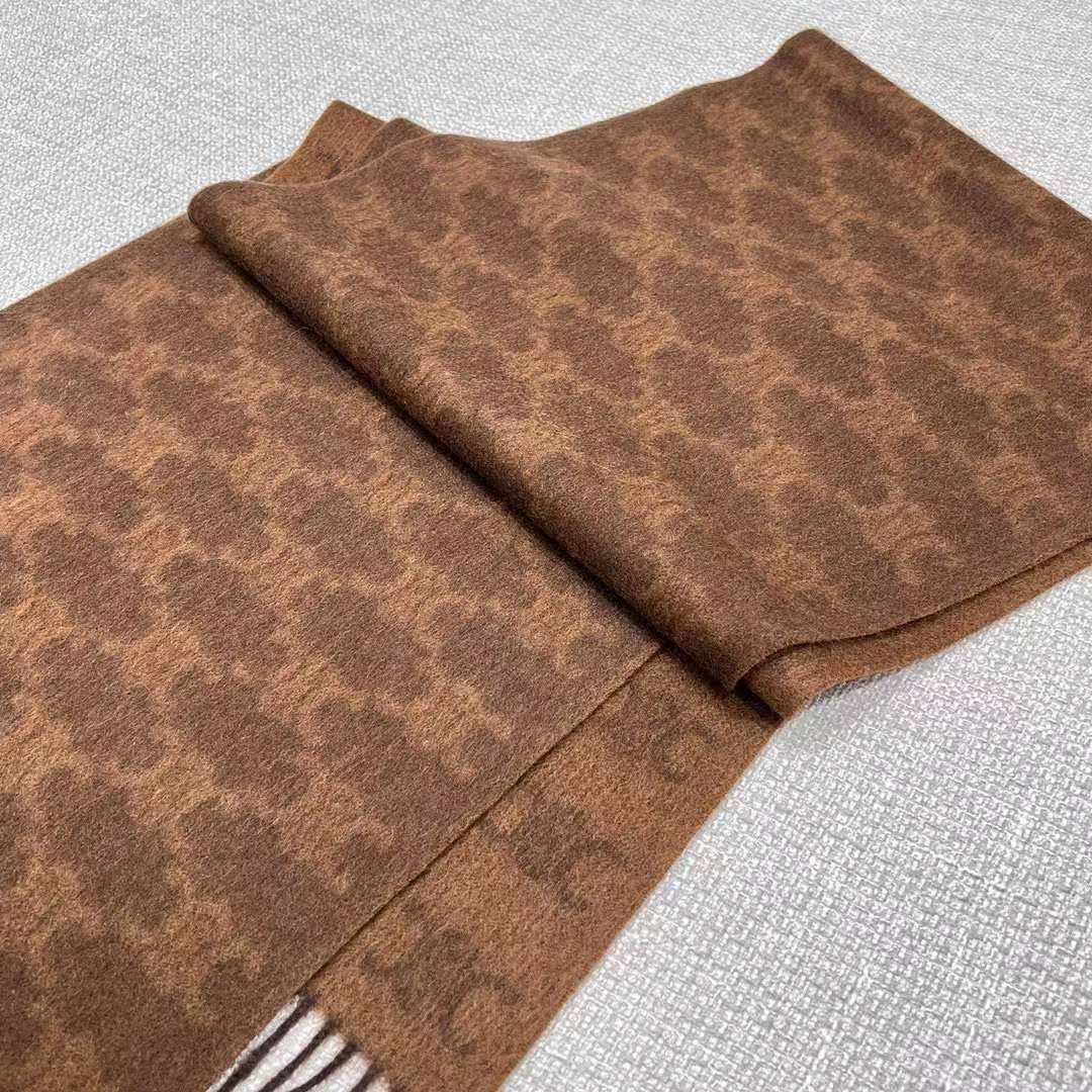 Celine Arc de Triomphe cashmere scarf view 7