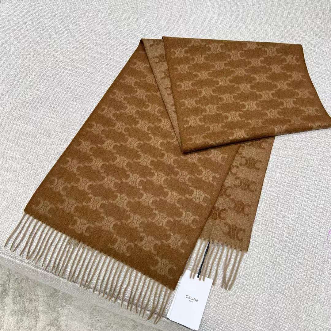 Celine Arc de Triomphe cashmere scarf view 2