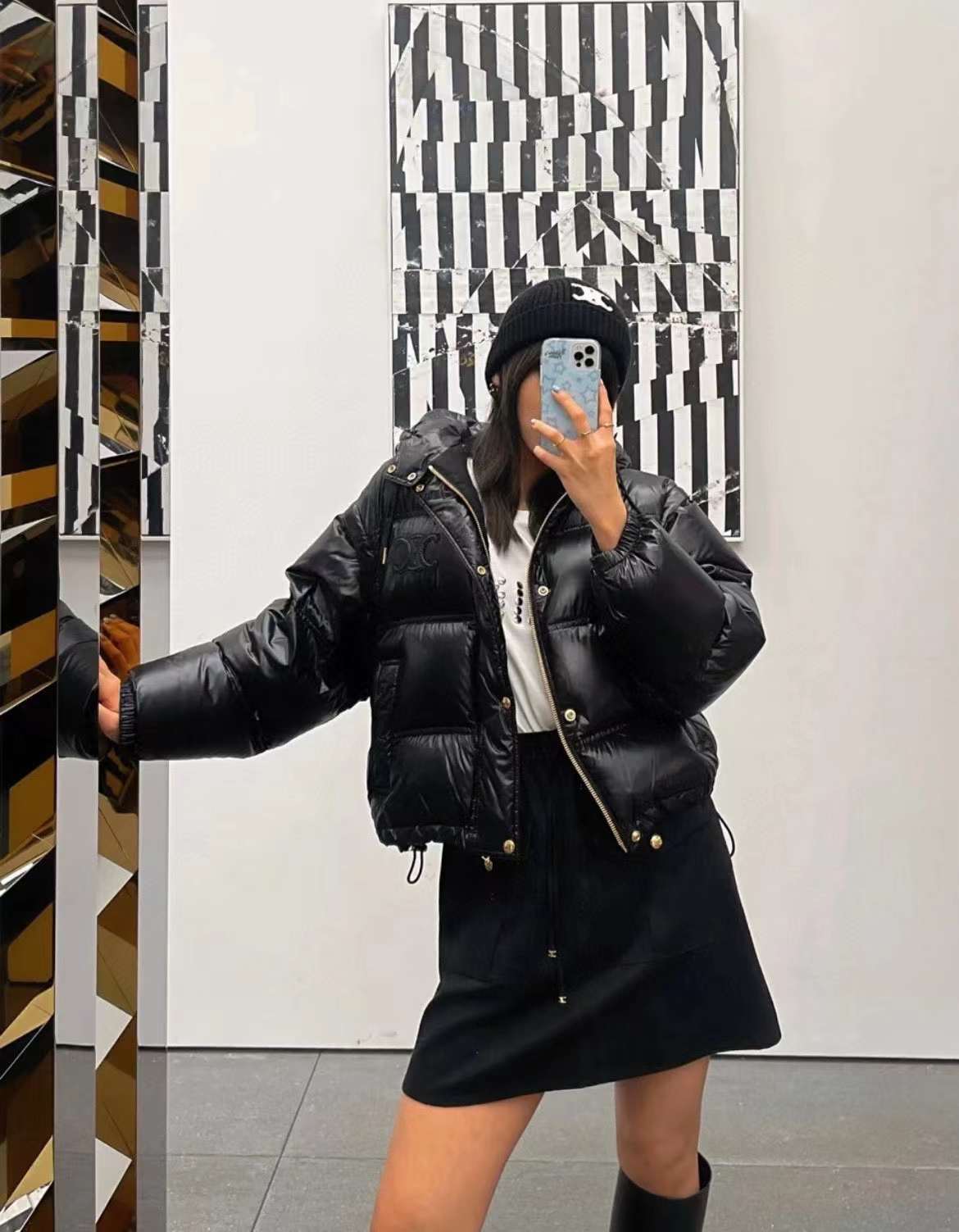 Celine Cashmere Scarf& BEANIE view 12