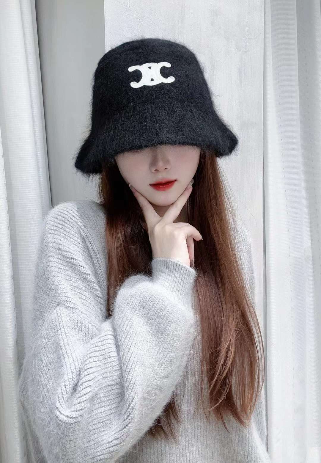 Celine Cashmere Scarf& BEANIE view 14