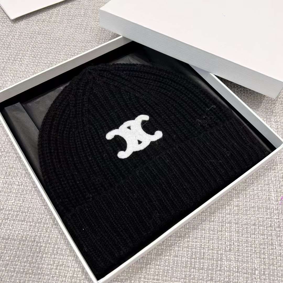 Celine Cashmere Scarf& BEANIE view 4