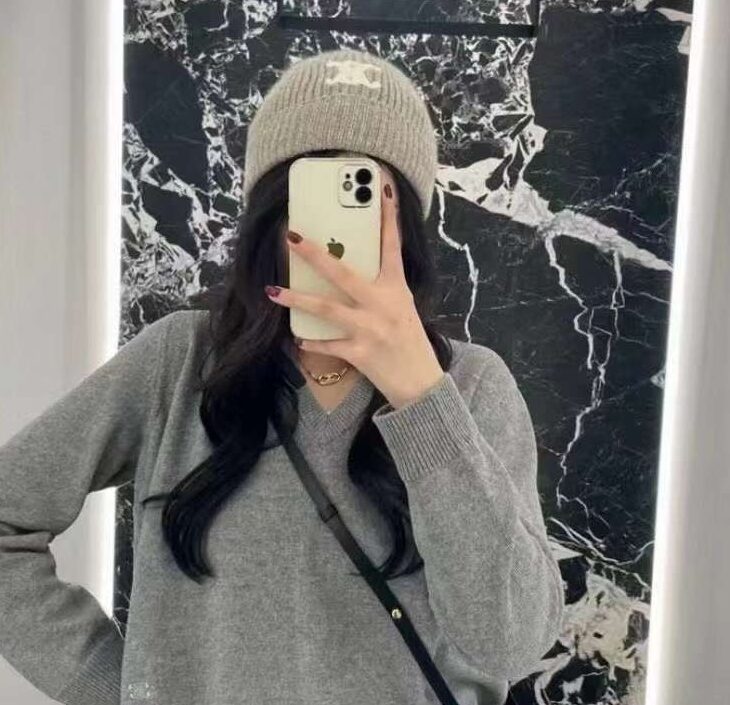 Celine Cashmere Scarf& BEANIE view 1