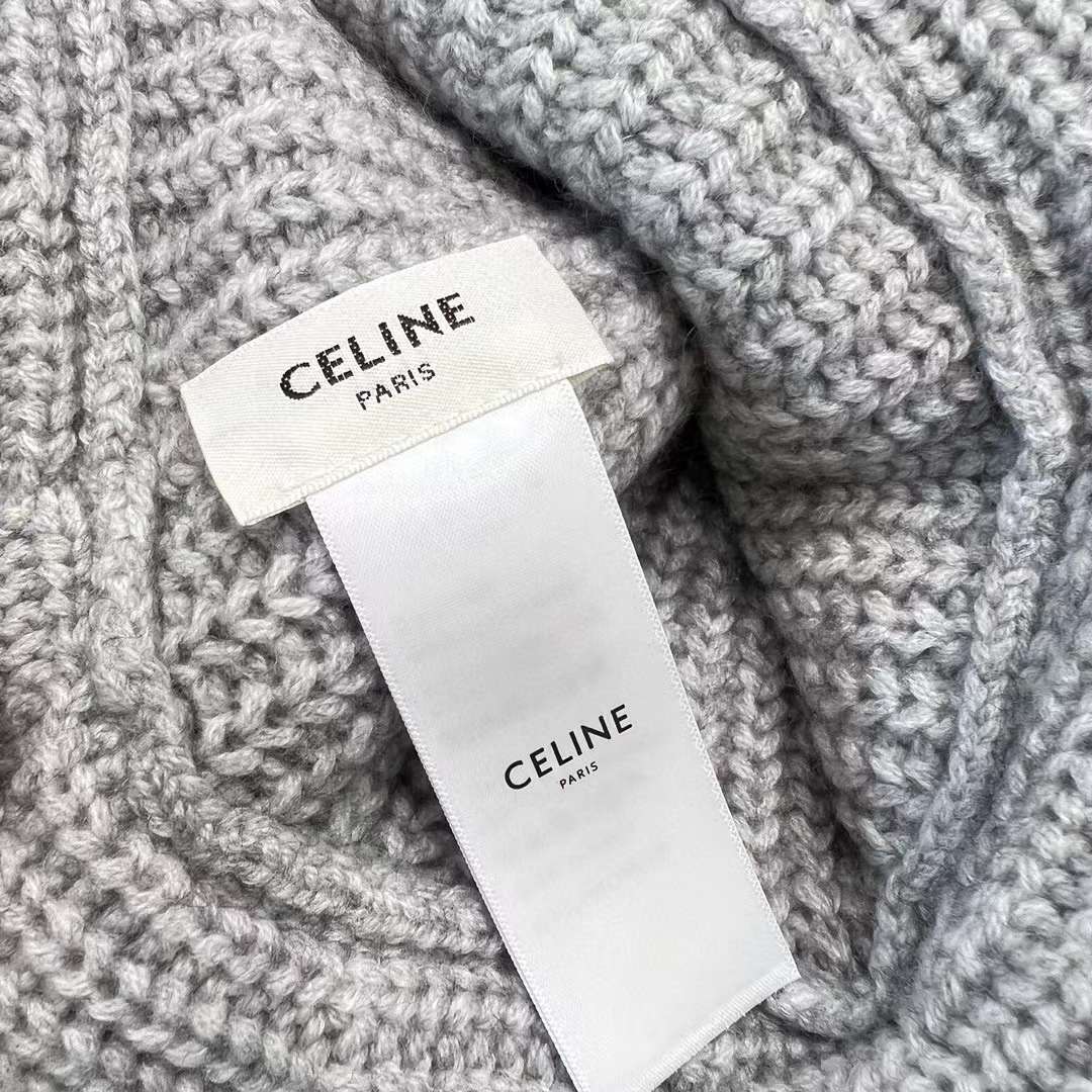 Celine Cashmere Scarf& BEANIE view 5