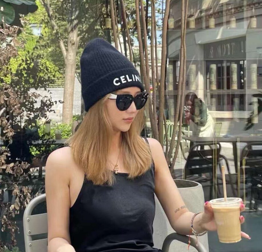 Celine Cashmere Scarf& BEANIE view 1