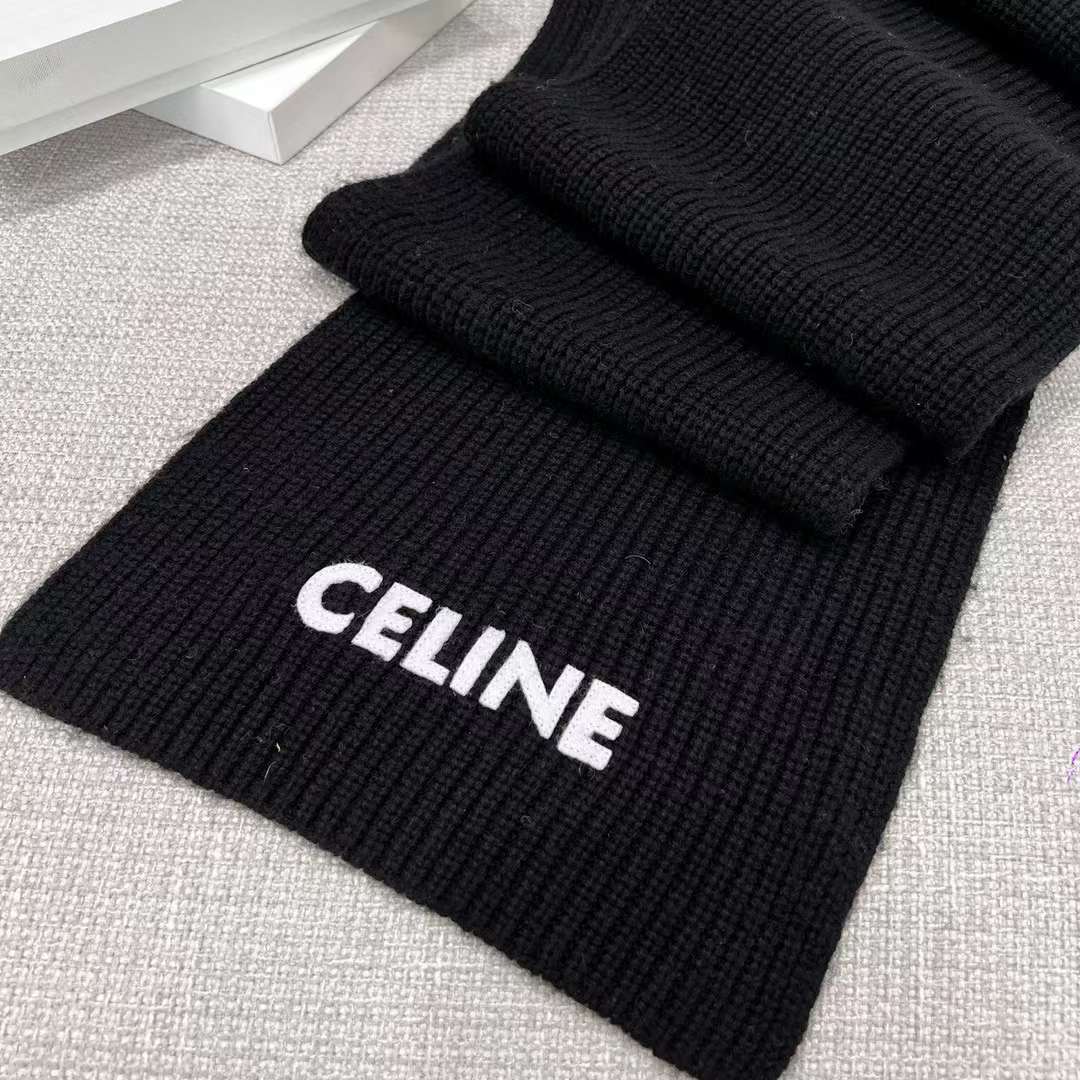 Celine Cashmere Scarf& BEANIE view 8