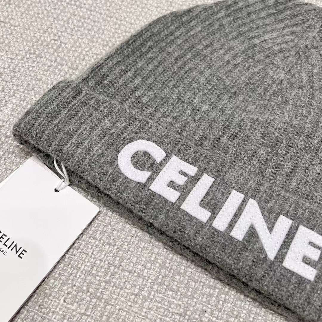Celine Cashmere Scarf& BEANIE view 5