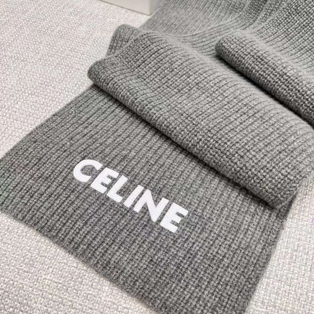Celine Cashmere Scarf& BEANIE view 6