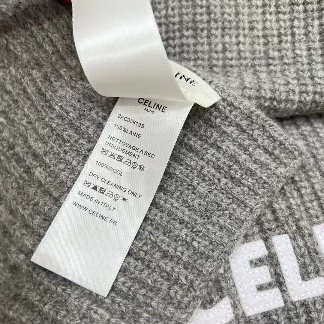 Celine Cashmere Scarf& BEANIE view 8
