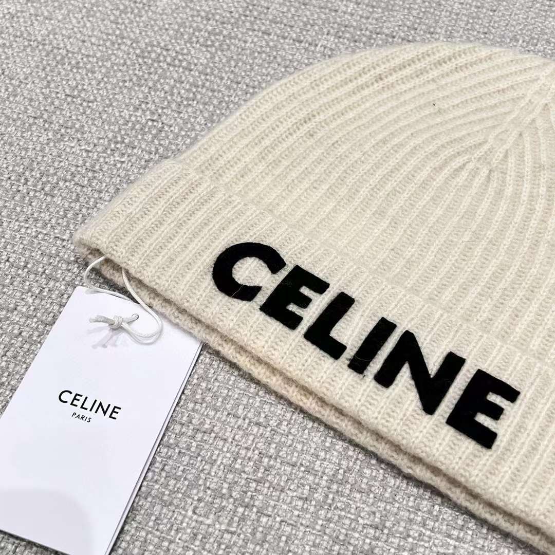 Celine Cashmere Scarf& BEANIE view 4