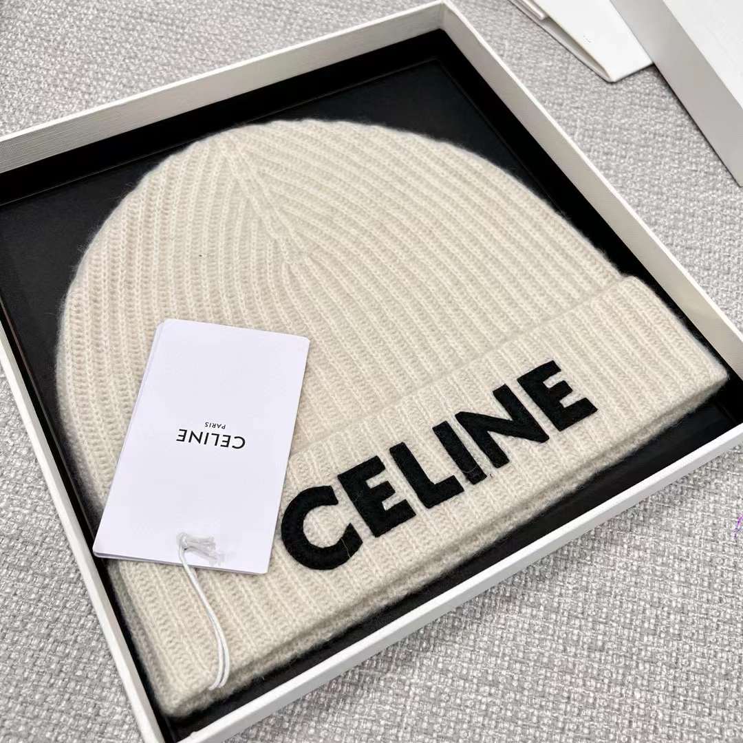 Celine Cashmere Scarf& BEANIE view 5