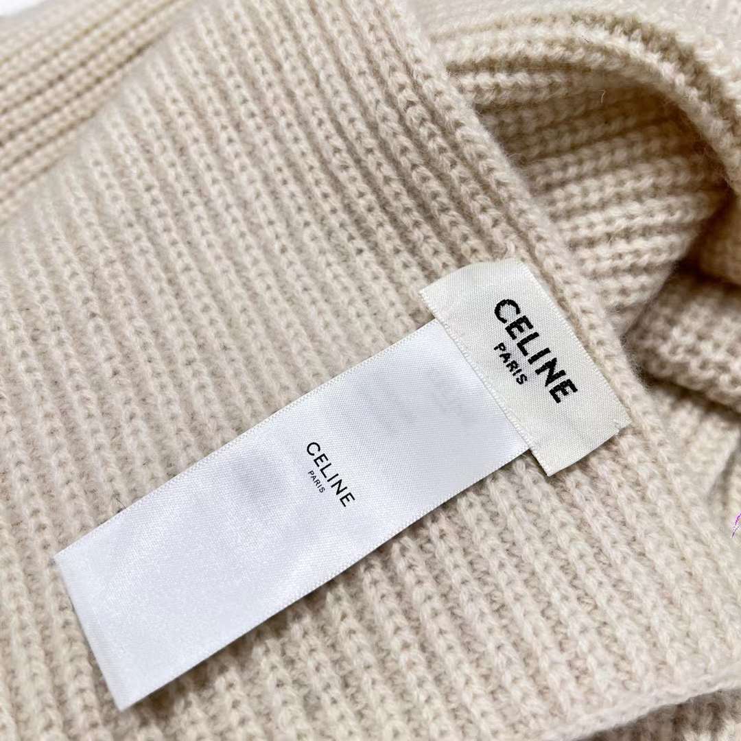 Celine Cashmere Scarf& BEANIE view 6