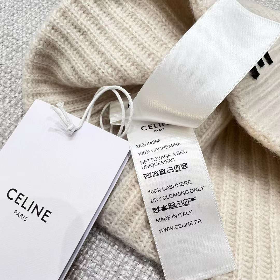 Celine Cashmere Scarf& BEANIE view 8