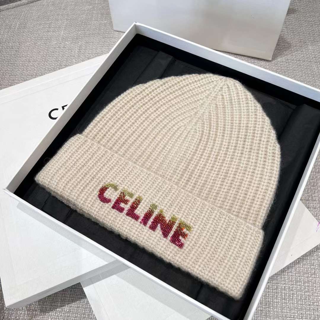Celine Beanie In Seamless Cashmere view 1