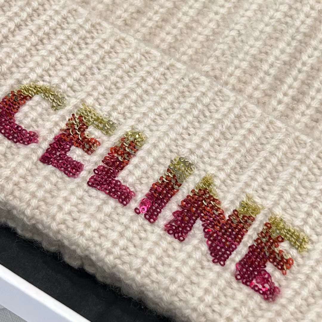 Celine Beanie In Seamless Cashmere view 3