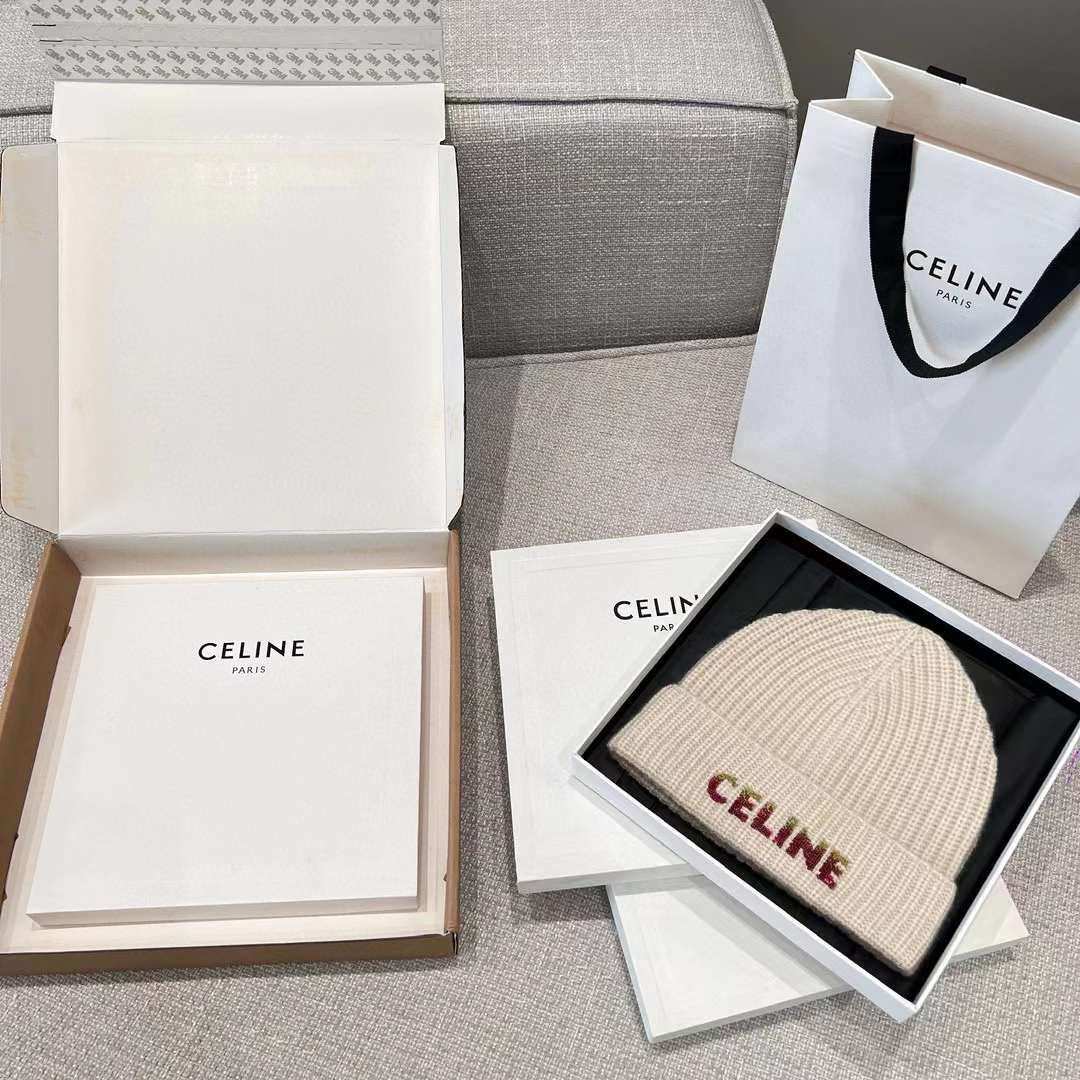 Celine Beanie In Seamless Cashmere view 5