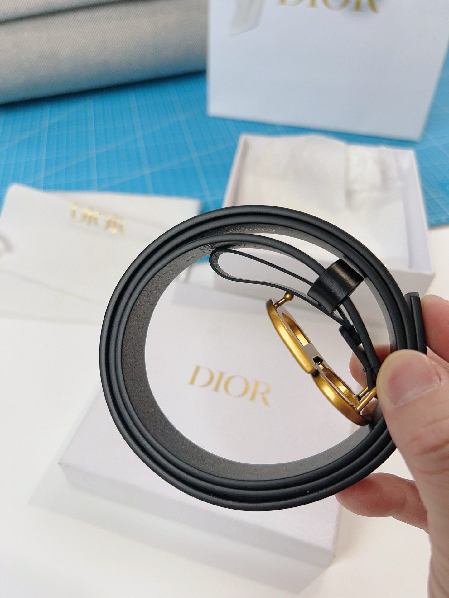 Dior LOGO belt view 11