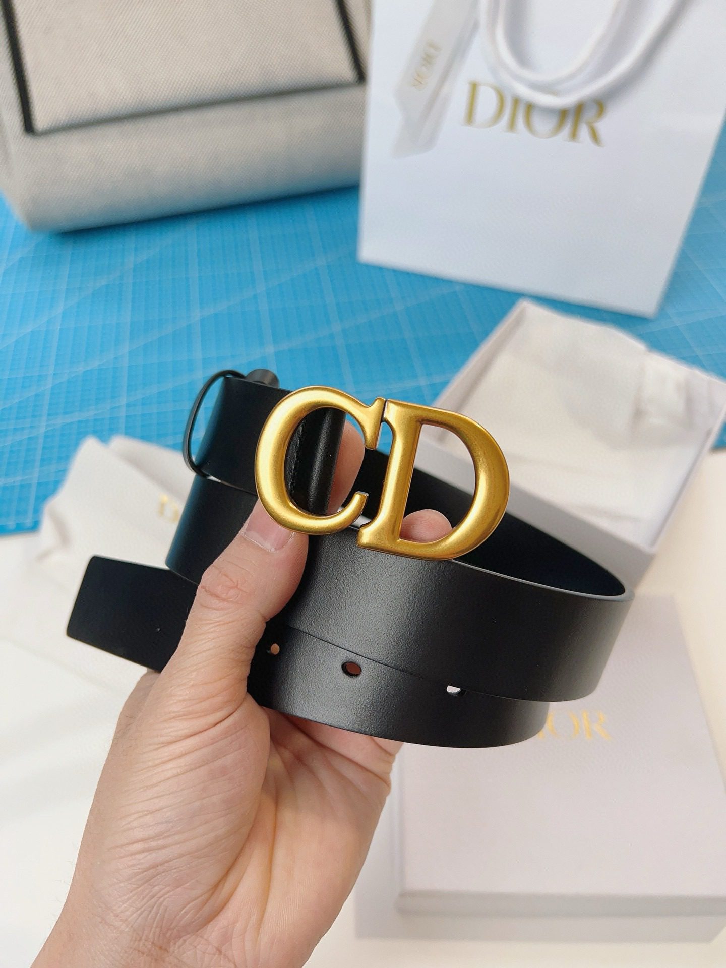 Dior LOGO belt view 17