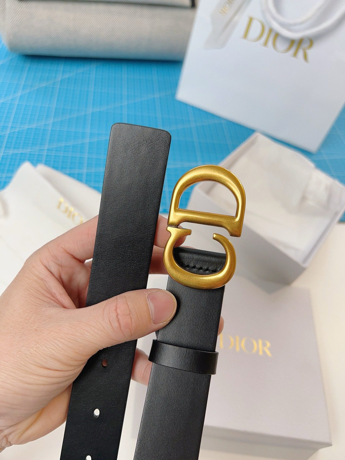 Dior LOGO belt view 8