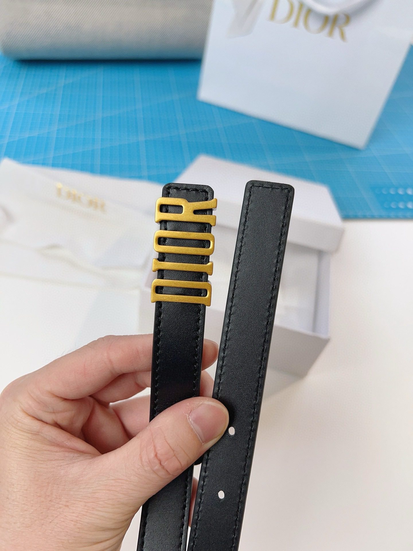Dior LOGO belt view 3