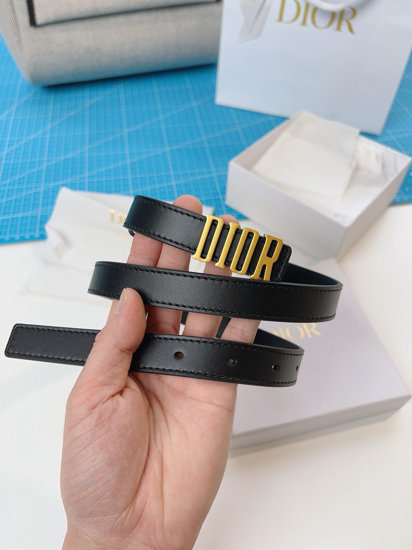 Dior LOGO belt view 4