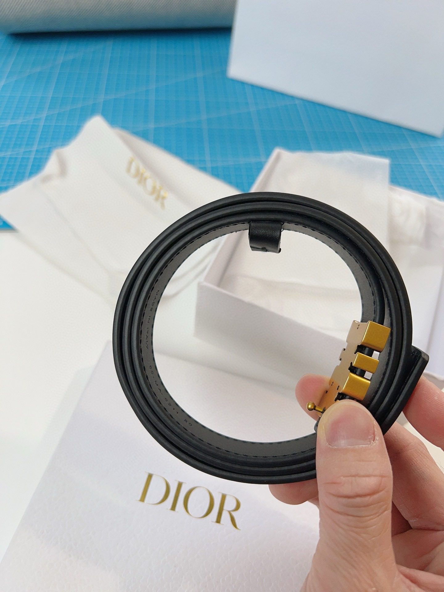 Dior LOGO belt view 7