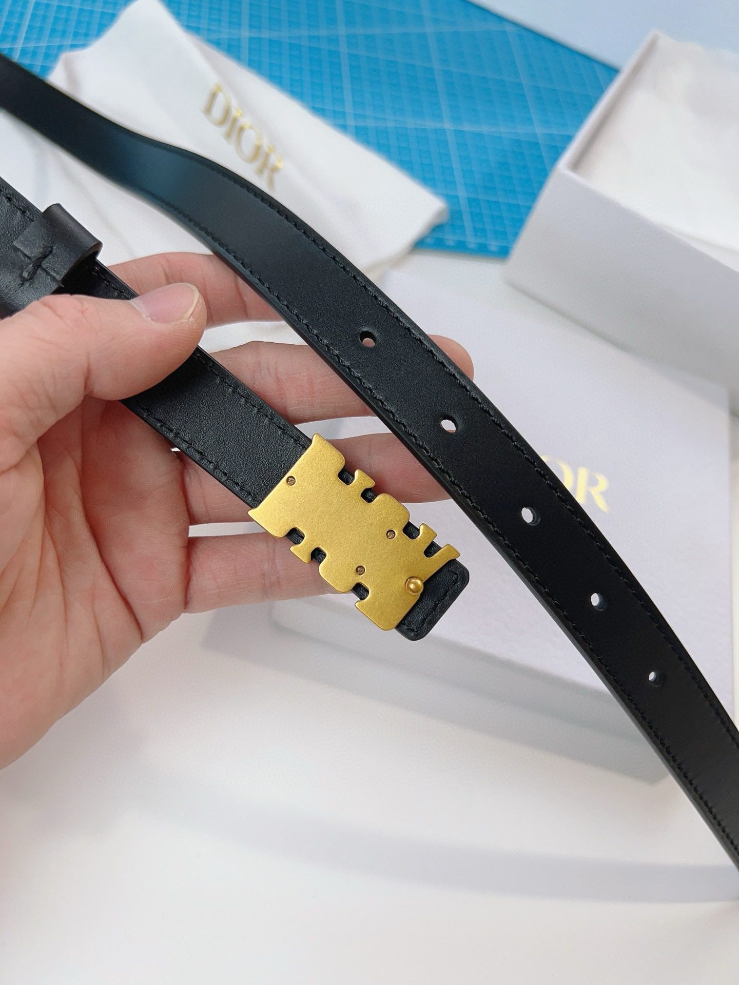 Dior LOGO belt view 8