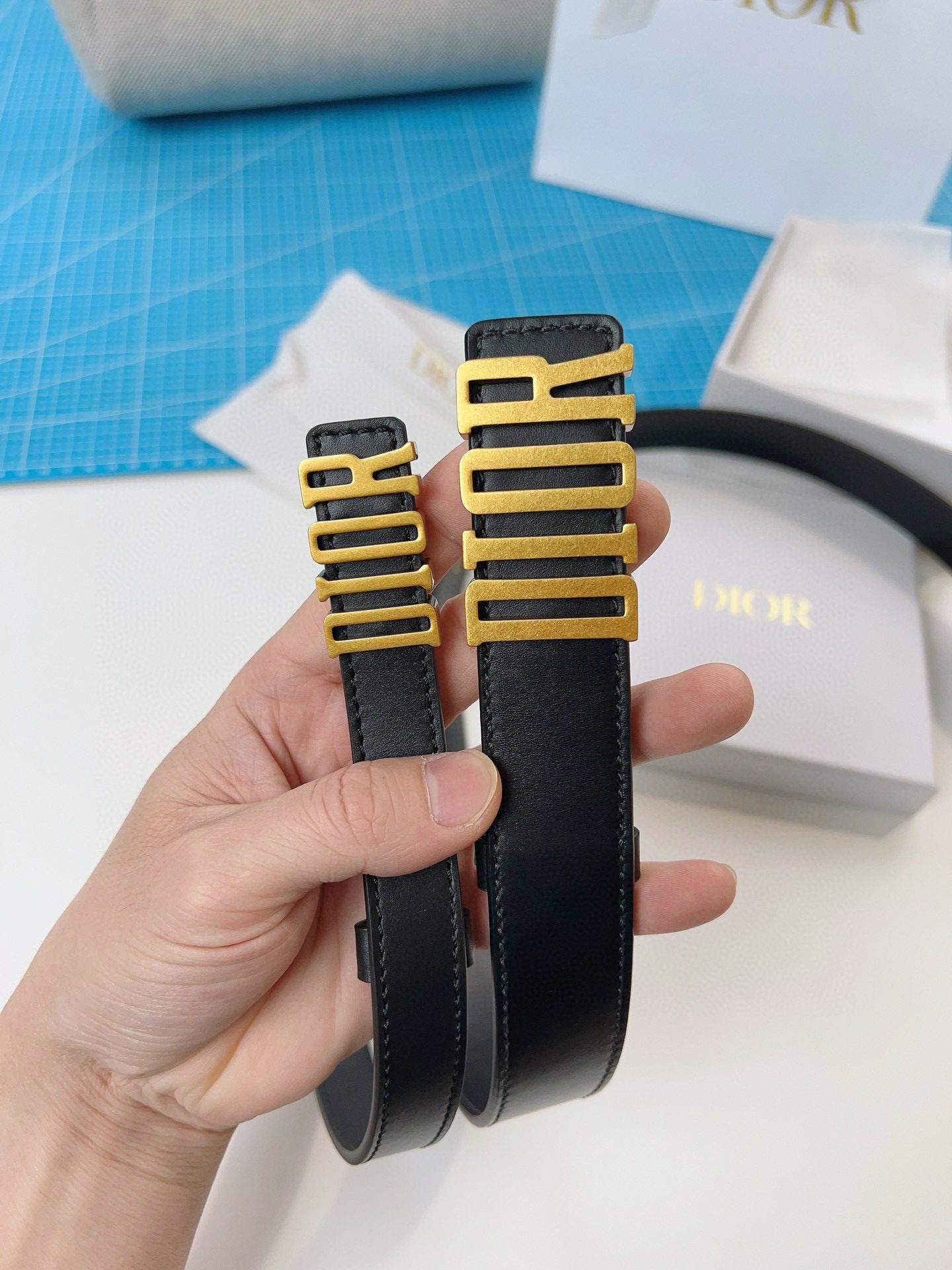 Dior LOGO belt view 9