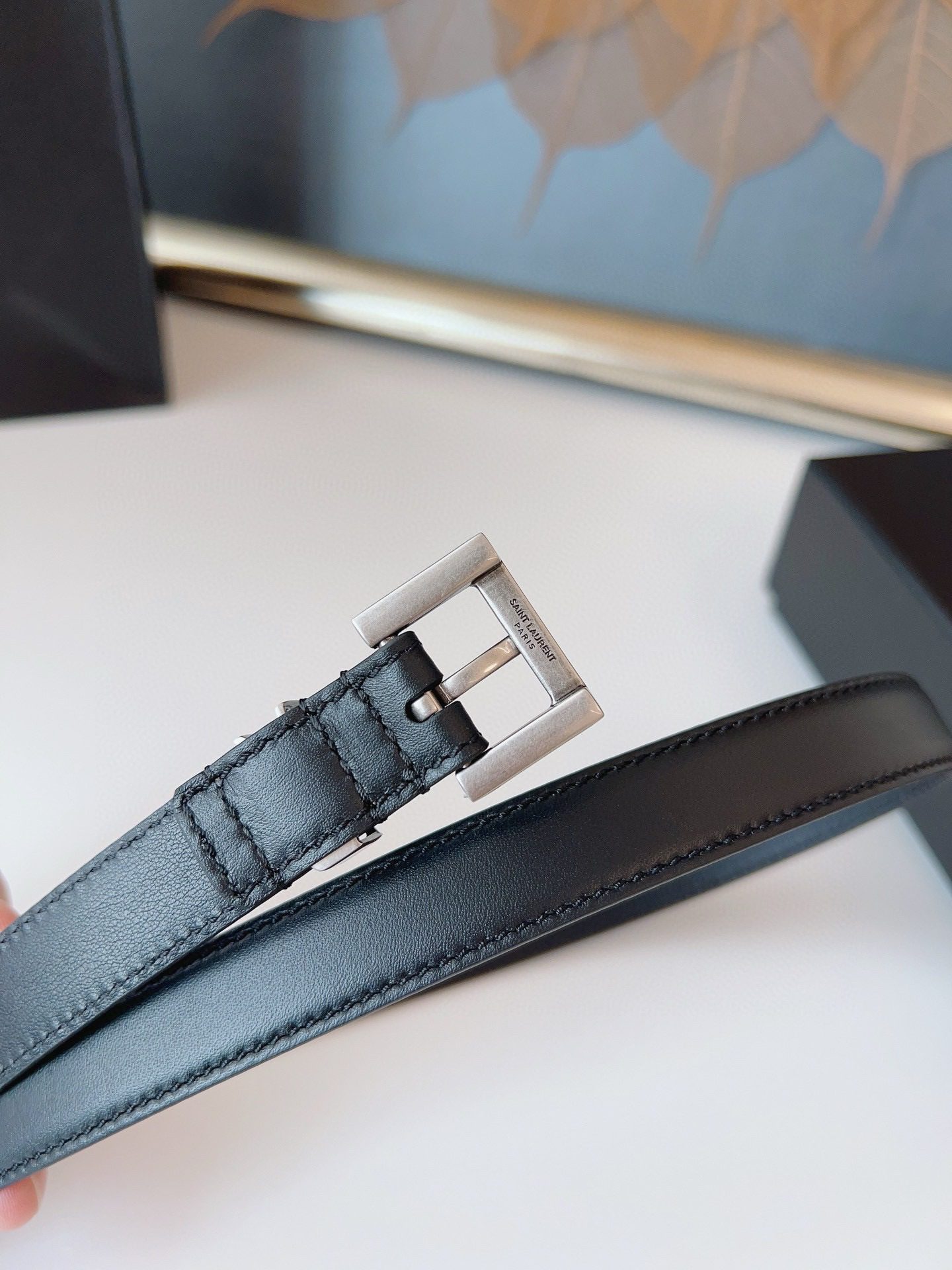 Saint Laurent LOGO belt 2.0 view 10