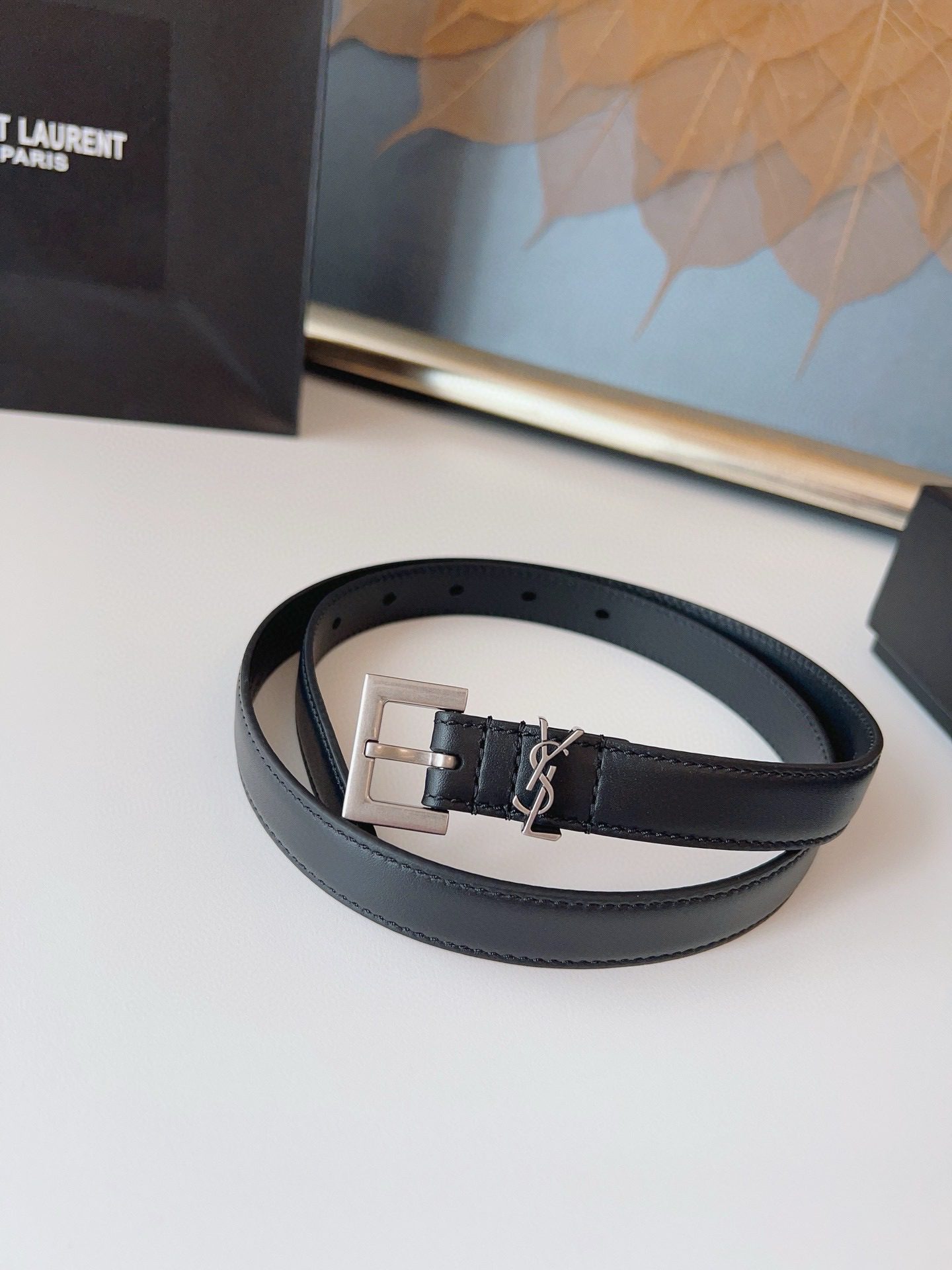 Saint Laurent LOGO belt 2.0 view 12