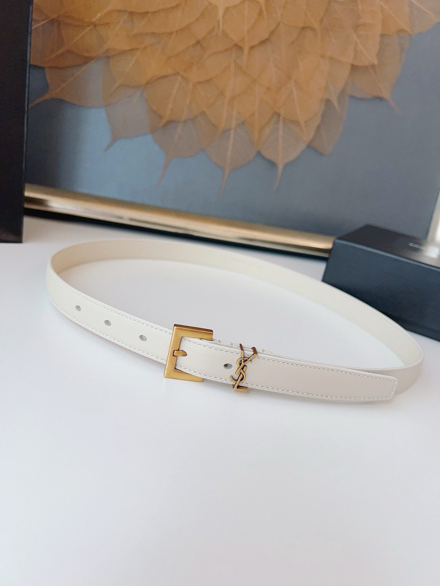 Saint Laurent LOGO belt 2.0 view 4
