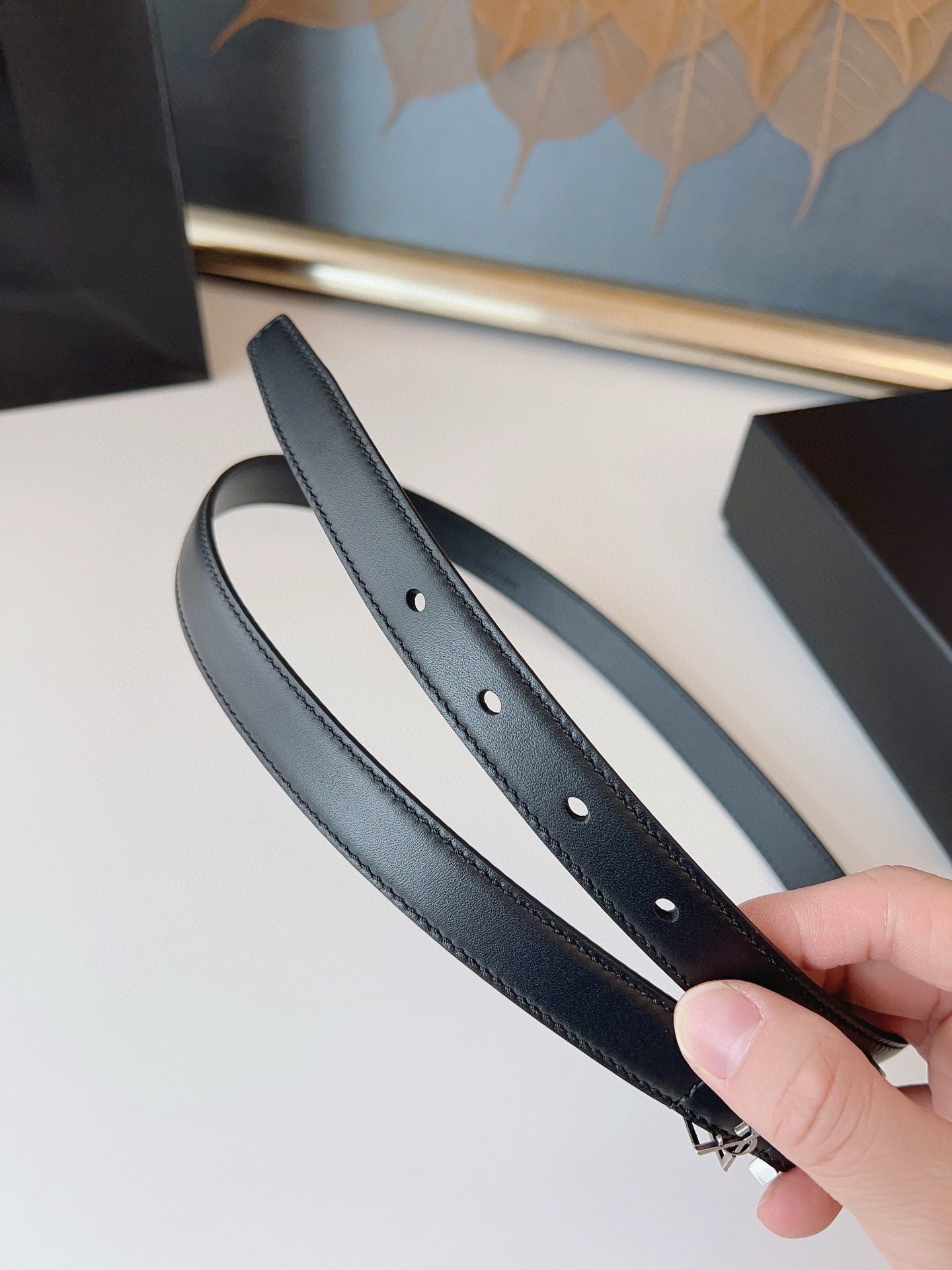 Saint Laurent LOGO belt 2.0 view 7