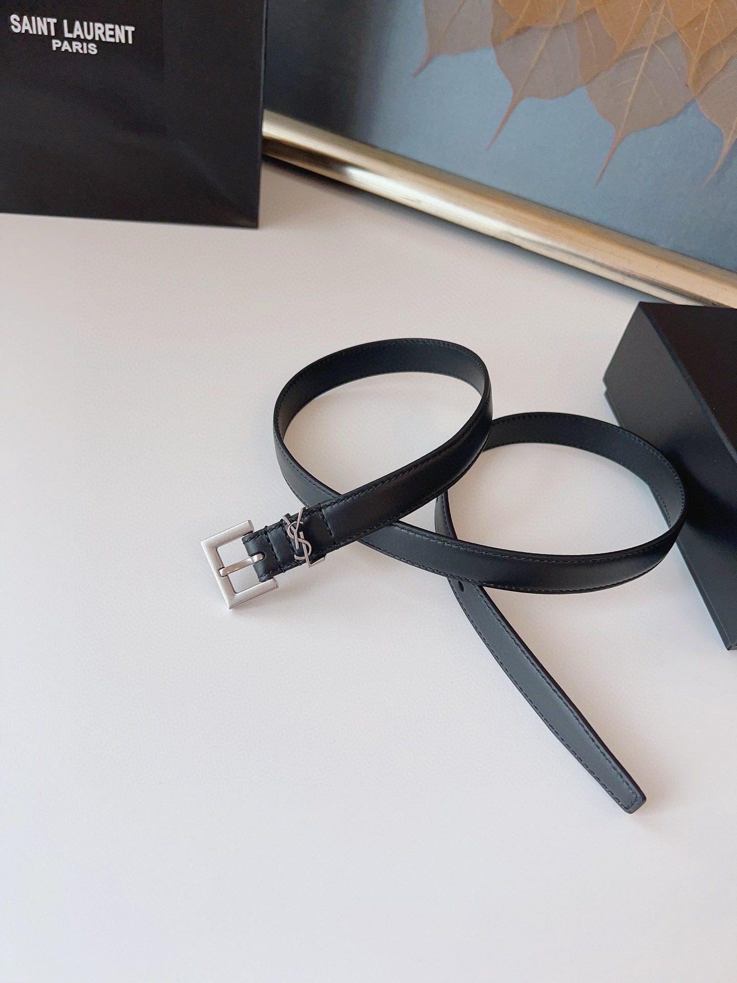 Saint Laurent LOGO belt 2.0 view 8