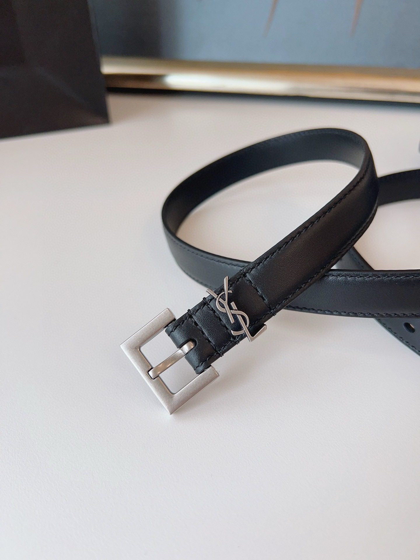Saint Laurent LOGO belt 2.0 view 9