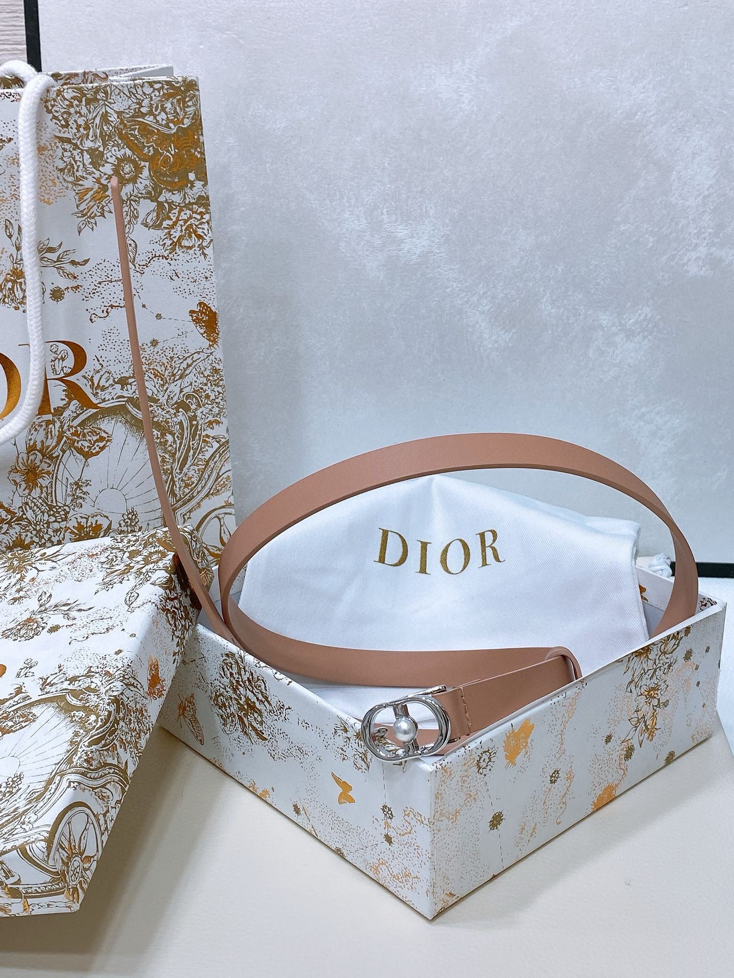 Dior Montaigne Jolie Belt Logo 1.5cm view 14