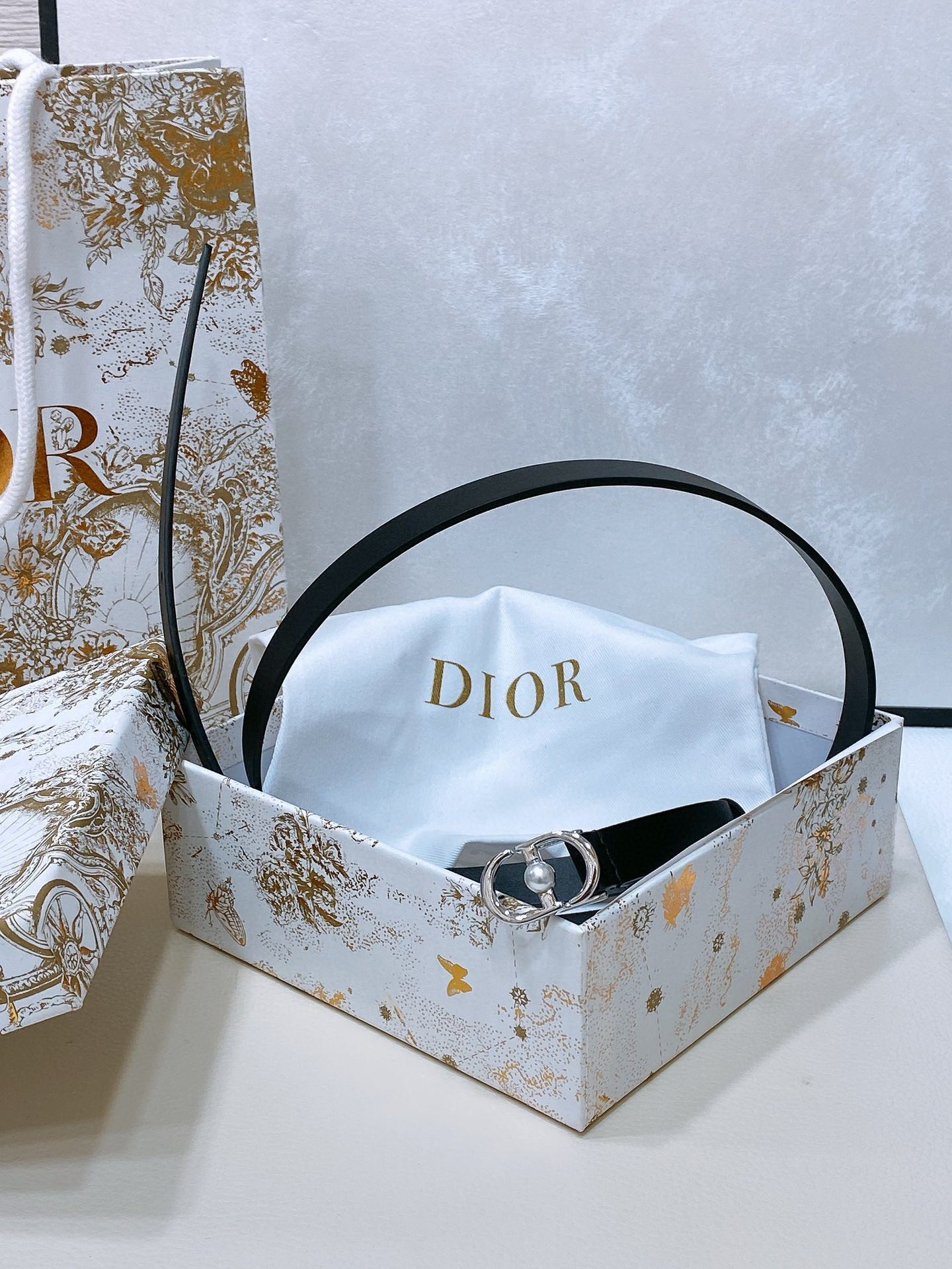 Dior Montaigne Jolie Belt Logo 1.5cm view 2