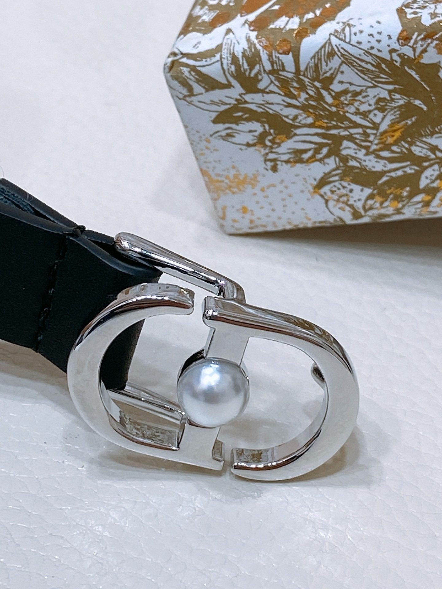 Dior Montaigne Jolie Belt Logo 1.5cm view 3