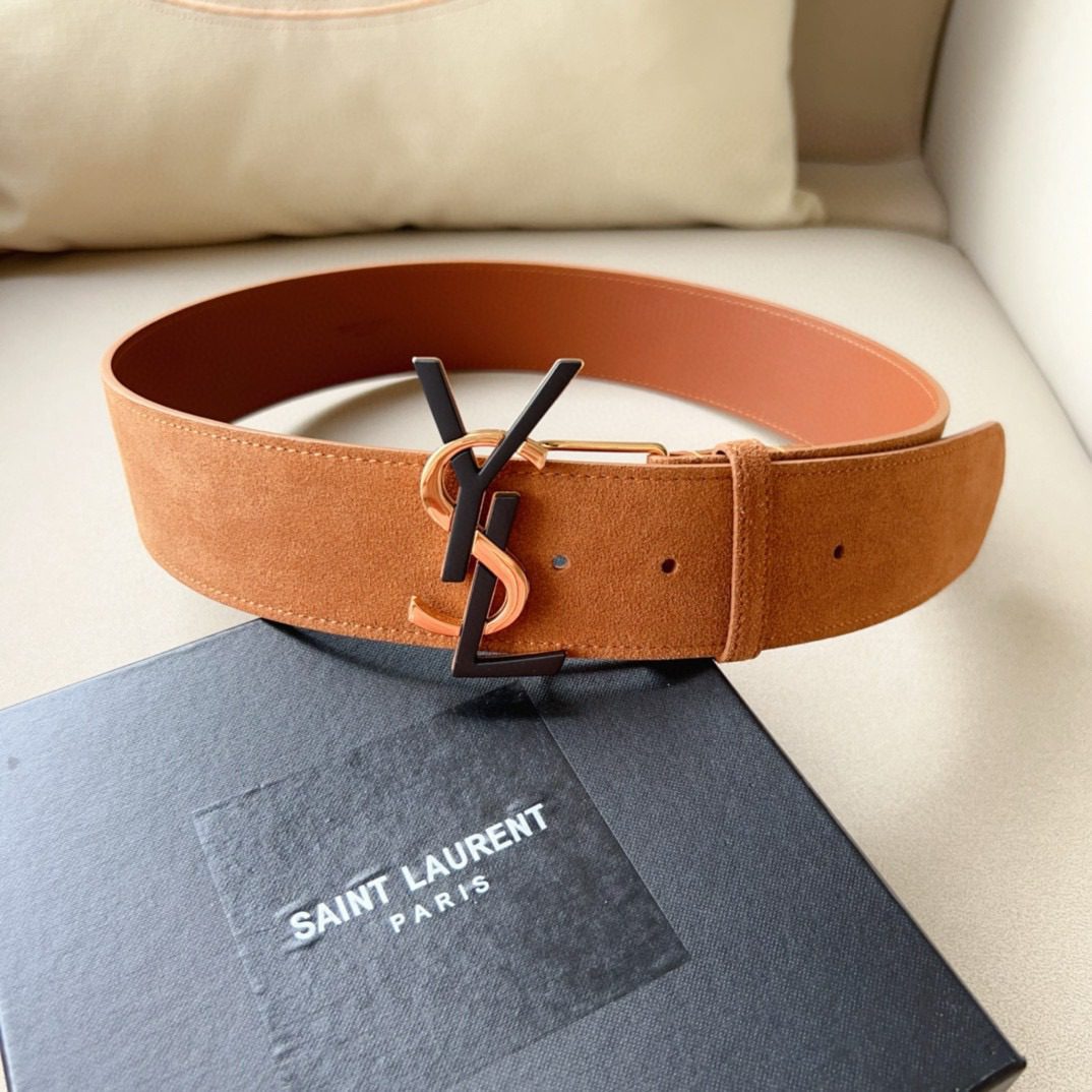 Saint Laurent PARIS LOGO belt 5.0 view 6