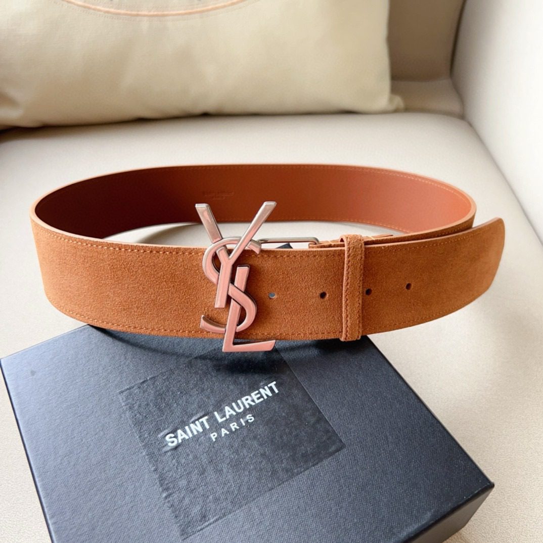 Saint Laurent PARIS LOGO belt 5.0 view 8
