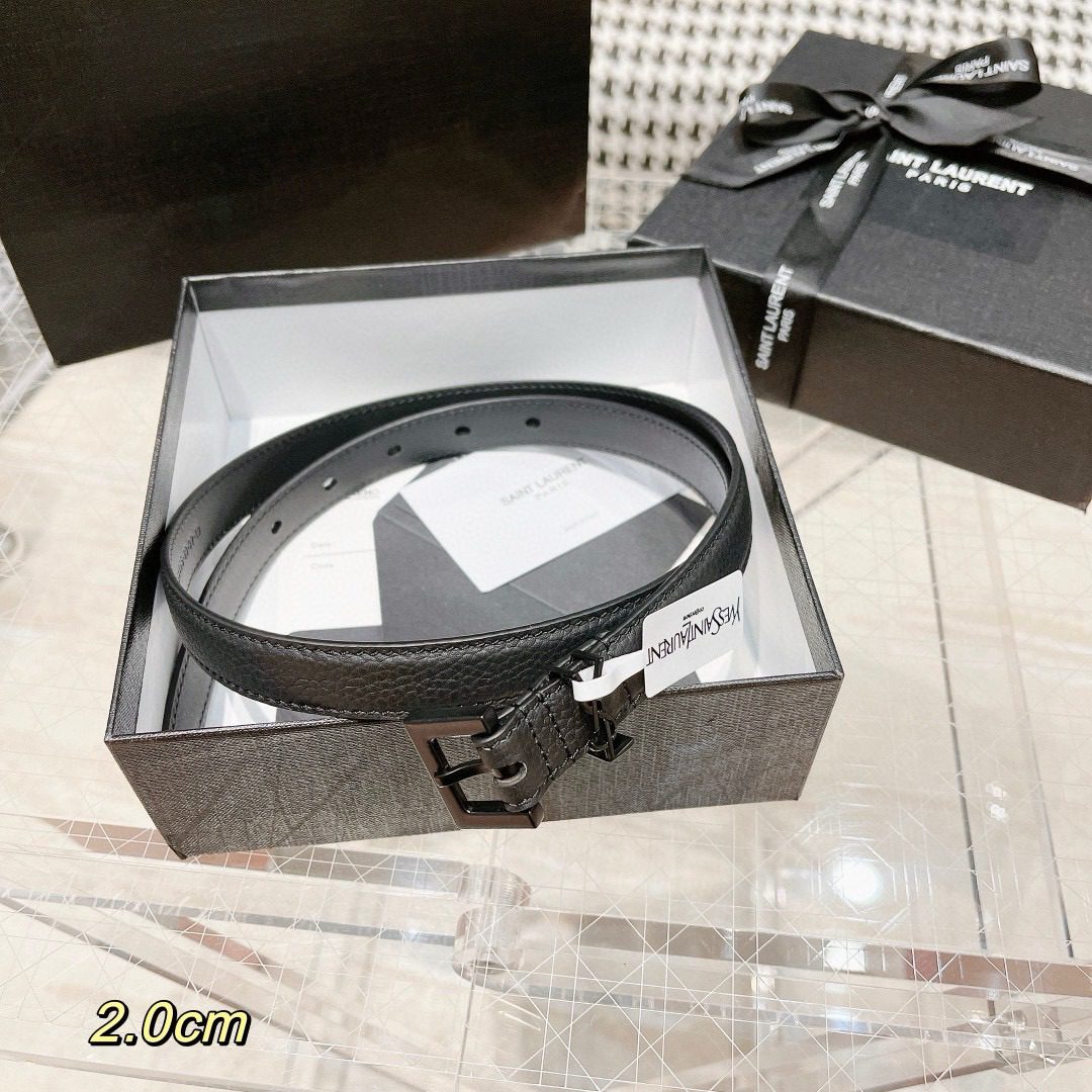 Saint Laurent Monogram Logo Belt view 2